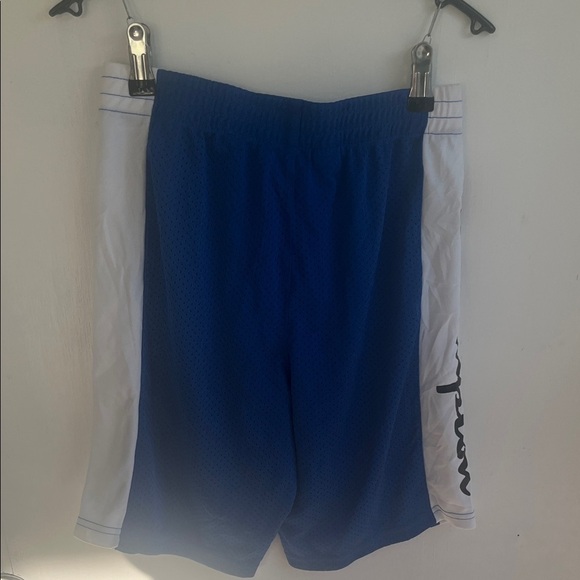 Champion Men's Athletic Shorts in Blue and White Size Medium - Picture 5 of 6